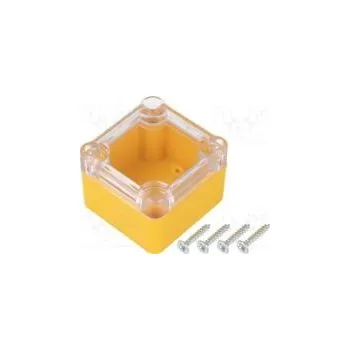 Rozvaděč Kryt univerzální X 49mm Y 51mm Z 36mm ABS žlutá těsnění IP65