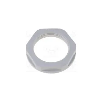 Matice Matice PG21 polyamid 36mm šedá -40÷100°C Závit PG s límcem