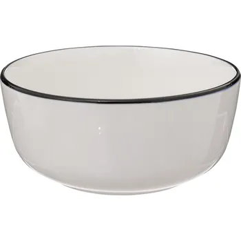Secret de Gourmet Porcelánová miska ALIX s černým okrajem, Ø 15 cm