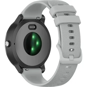 MůjMiBand.cz Jednobarevný silikonový řemínek pro chytré hodinky 18mm Barva: šedá