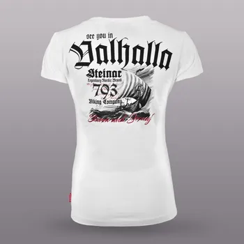 Dámské tričko Thor Steinar Dámské tričko Valhalla weiss Barva: Bílá, Velikost: L