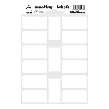 Samolepící etiketa Samolepicí etikety bílé 40x20 mm (15 ks)