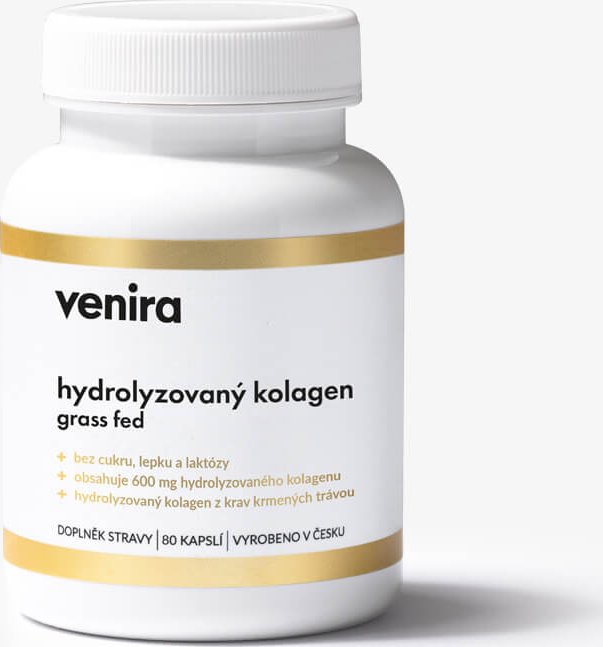 VENIRA hydrolyzovaný kolagen, grass fed, 80 kapslí
