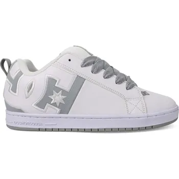 Pánská tenisová obuv Dc shoes pánské boty Court Graffik Sq White / Grey | Šedá | Velikost 12 US
