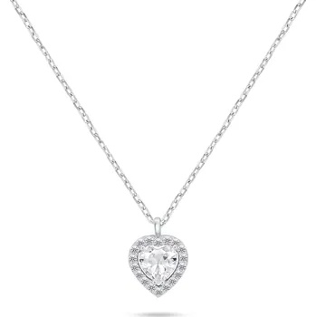 Náhrdelník Brilio Silver Stříbrný náhrdelník Srdce s čirým zirkonem NCL158W + 2 měsíce na vrácení zboží