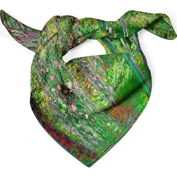 Šátek Hedvábný šátek Japanese Bridge 52x52cm, Claude Monet