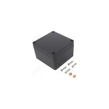 Elektroinstalační krabice Kryt univerzální X 120mm Y 122mm Z 81mm 68 hliník černá IP68