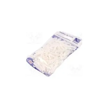 kabelová chránička Držák bílá na plochý kabel,YDYp 2x2,5 100ks USMP 2 6÷7mm