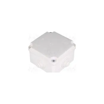 Elektroinstalační krabice Kryt propojovací krabice X 92mm Y 92mm Z 50mm na omítku IP55