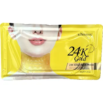Pleťová maska 24K Zlatá Maska na Krk ZPEVŇUJÍCÍ A HYDRATAČNÍ KORMESIC