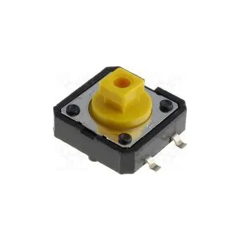vypínač Mikrospínač TACT SPST-NO Polohy 2 0,05A/12VDC SMT není 1,6N