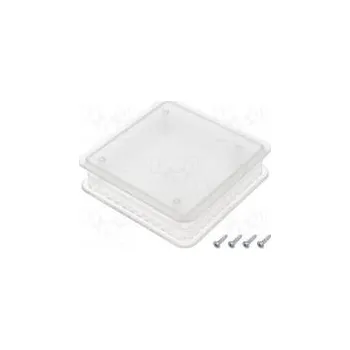 Rozvaděč Kryt pro počítače ABS + PC poloprůhledný X 103mm Y 103mm