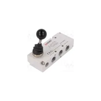 Instalatérský materiál Mechanický ventil 5/2 bistabilní G 1/4" Tlak 0÷10bar