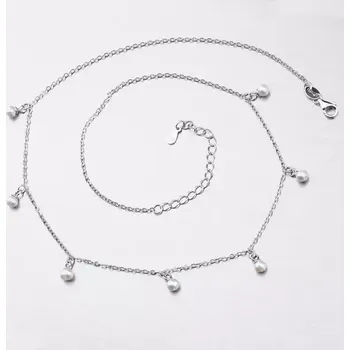 Náhrdelník Dámský náhrdelník stříbro 925 perlový SST-151010 délka 42 cm