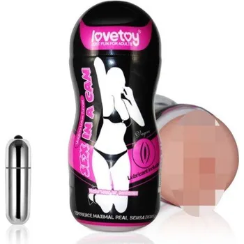 LoveToy Sex In a Can Vibrating Vagina Lotus