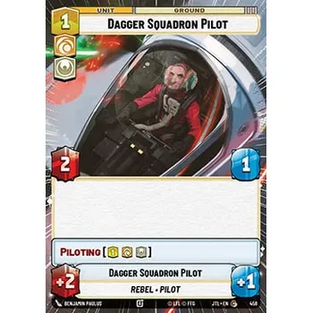 Sběratelská karetní hra Dagger Squadron Pilot 458 - Jump to Lightspeed: Extras Typ karty: Standard