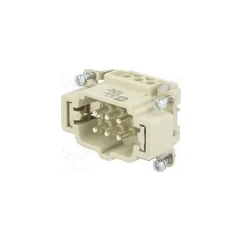 Síťový konektor Konektor hranatý vidlice Han Ex PIN 6 6+PE velikost 6B 16A