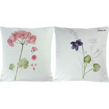 Povlak na dekorativní polštářek Potah na polštář Suzanne 45x45cm růžová-fialová, Sander