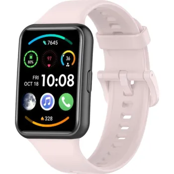 Příslušenství k chytrým hodinkám eses Silikonový řemínek pro Huawei Watch Fit 2 Barva: písková růžová