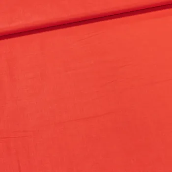 Bavlněné plátno UNI DIANA, jednobarevná ostře červená, š.150cm (látka v metráži)