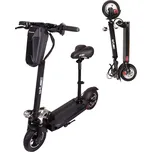 W-tec Elektrická koloběžka Tenmark III 10" - model 2026 se sedátkem a brašnou (Barva: černá)