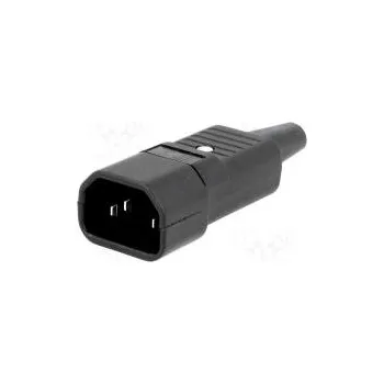 Napájecí kabel Konektor napájecí AC zástrčka vidlice 10A 250VAC IEC 60320