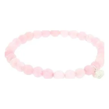 Náramek Náramek s přírodními kameny Baby růžová 6-8mm 1ks, 18 cm - 6 mm