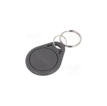 Zabezpečovací technika Přívěsek RFID šedá 100÷150kHz Mat plast 64bit 4g