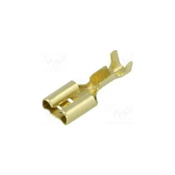 Elektrická zásuvka Faston plochý 6,3mm 0,8mm zásuvka 0,5÷1mm2 krimpovací přímý