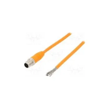 Napájecí kabel Připojovací kabel M12 PIN 5 přímý 2m zástrčka 60VAC 4A PVC