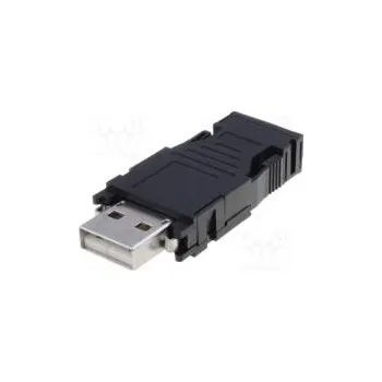 Elektrický konektor Zástrčka USB A na kabel pájení PIN 4 přímý