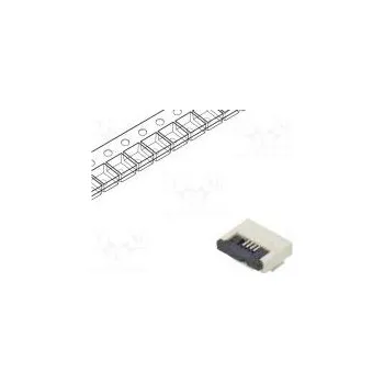 Elektrický konektor Konektor FFC (FPC) vodorovné PIN 4 ZIF SMT pocínovaný 30mΩ