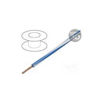 elektrický kabel Vodič LgY lanko Cu 0,5mm2 modro-bílá PVC 300/500V 100m