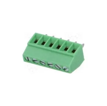 Svorkovnice do plošného spoje úhlové 90° 2,54mm póly 6 6A