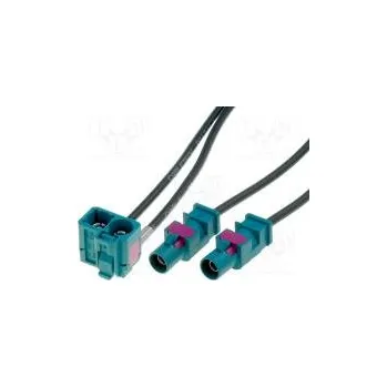 Elektrická zásuvka Anténní adaptér Fakra dvojitá zásuvka,Fakra vidlice x2 0,25m