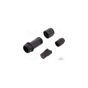 Elektrická zásuvka Konektor kulatý zástrčka zásuvka PIN 2 bez kontaktů na kabel