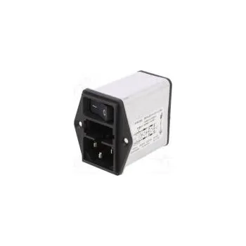 Elektrická zásuvka Konektor napájecí AC zásuvka vidlice 6A 250VAC IEC 60320