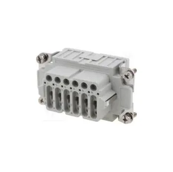 Elektrická zásuvka Konektor hranatý zásuvka CDS PIN 18 18+PE velikost 57.27 10A