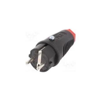 Elektrická zásuvka Konektor napájecí AC vidlice zástrčka 2P+PE 250VAC 16A PIN 3