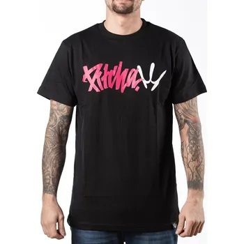 Pánské oblečení PITCHA triko CAMEL TOE black/pink - 2XL