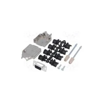 Elektrická zásuvka D-Sub PIN 9 zástrčka zásuvka lisované kontakty přímý pájení