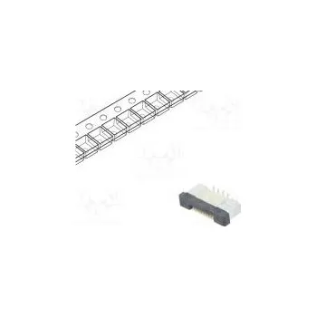 Elektrický konektor Connector FFC/FPC vertical PIN 8 ZIF SMT 500mA tinned 30mΩ