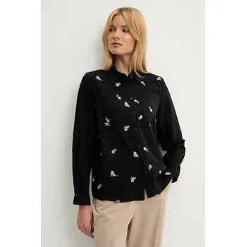 Bavlněná košile Answear.LAB MT520 černá 99X, vel. S/M