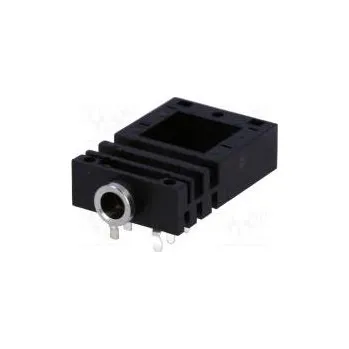 Elektrická zásuvka Zásuvka Jack 3,5mm zásuvka stereo úhlové 90° do panelu THT