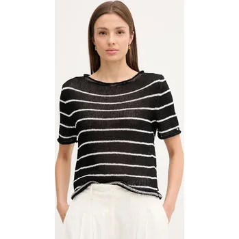 Pánské oblečení Tričko Tommy Hilfiger WW0WW46522 černá 99X, vel. L