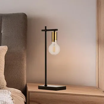 Lampička ONLI - Stolní lampa CROSS 1xE27/22W/230V černá/mosaz