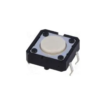 vypínač Mikrospínač TACT SPST-NO Polohy 2 0,05A/24VDC THT není 1,27N