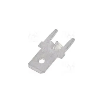 Elektrický konektor Faston plochý 4,8mm 0,5mm kolík THT mosaz pocínovaný přímý