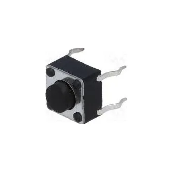 vypínač Mikrospínač TACT SPST-NO Polohy 2 0,05A/12VDC THT není 1,6N