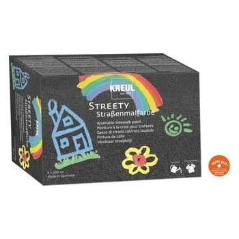 Olejová barva Sada Tekutá křída KREUL Streety 6 x 120 ml, KREUL